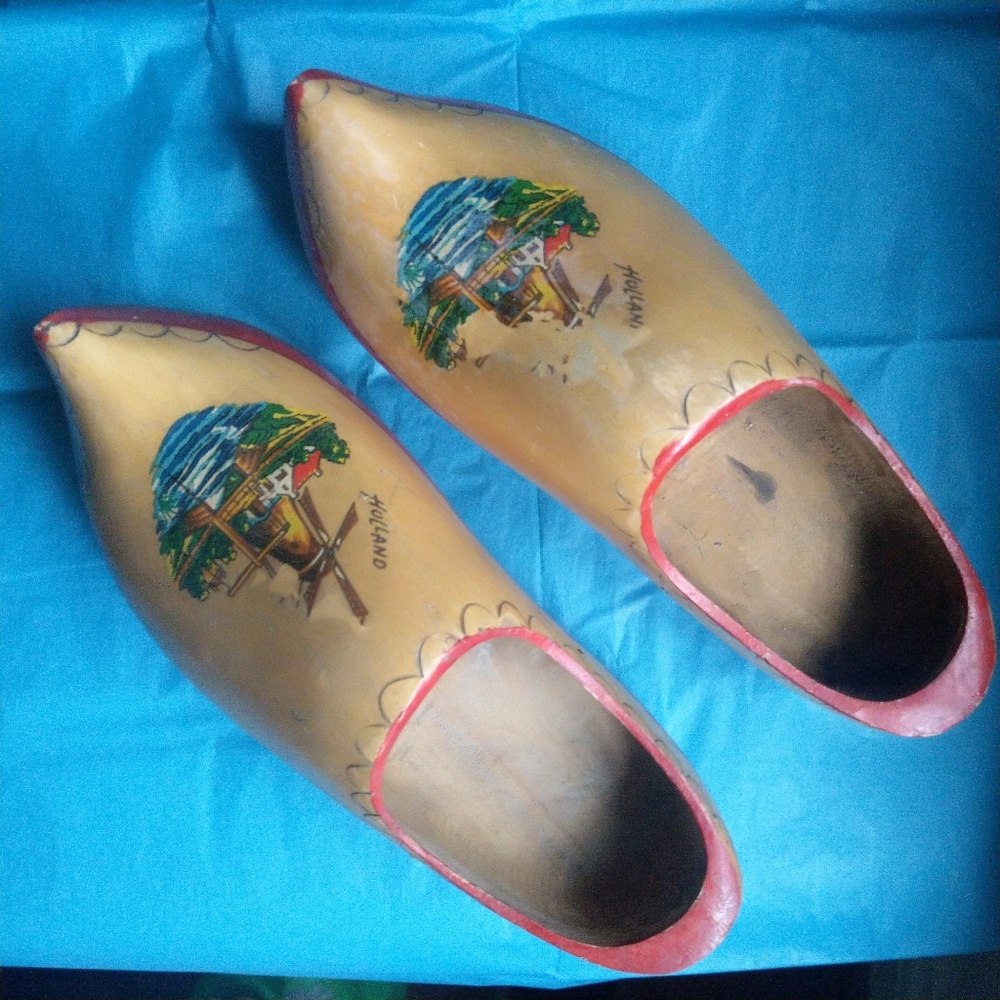 Large Dutch Wooden Clogs